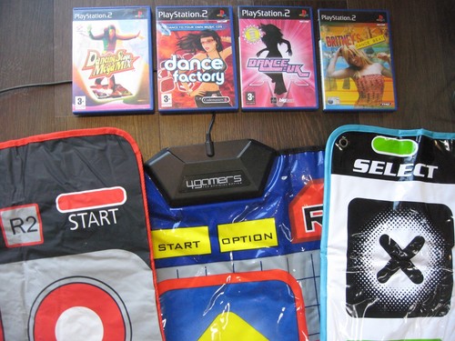 Ps2 dance mat 4 dancing - dance,